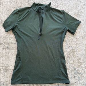 Hunter Green Black Heart Equestrian Baselayer